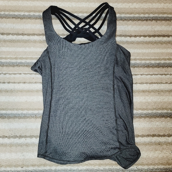 LULULEMON Free To Be Serene Criss Cross Straps Slouchy Back Yoga Tank Top 6 - Picture 2 of 9